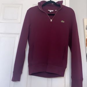Lacoste Half Zip Up Sweater